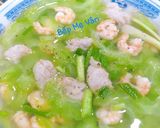Hình bước làm 4 của món Canh tôm và mộc nấu khổ qua