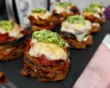 Foto del paso 9 de la receta Pincho de berenjena a la parmesana con pesto