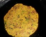 A picture of step 2 of Mushroom Chilla.