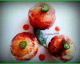 A picture of step 9 of Bread kachori with leftover daal.