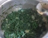 A picture of step 1 of Chicken palak.
