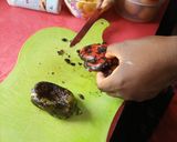 A picture of step 2 of Veggie mango pancakes.