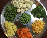 A picture of step 1 of Navratan Korma.