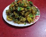 बैंगन आलू की सब्जी (baingan aloo ki sabzi recipe in Hindi) रेसिपी चरण 3 फोटो