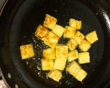A picture of step 1 of Methi Paneer Stir Fry.