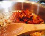 A picture of step 2 of Soya mince lasagne.