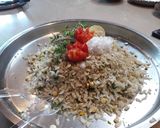 A picture of step 1 of Chatpata poha.