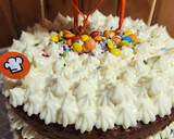 Foto del paso 12 de la receta: 🥕🍰Carrot Cake 🍰🥕- Layer cake de festejo con número piñata!! - Felices 10 años Cookpad 🎉🥳