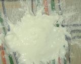 A picture of step 1 of Dahi sandwich.