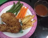 Foto langkah ke 10 dari resep Crispy Chicken Steak (w/ brown sauce).