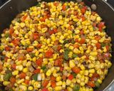 A picture of step 2 of Maque Choux (Cajun Corn).