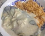 Foto del paso 12 de la receta: Chile Poblano al horno con frijoles crema y queso