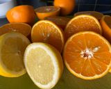A picture of step 1 of My mum’s refreshing orange juice with lemon 🍋 🍊.