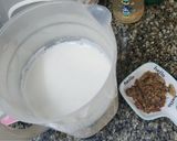 Hình bước làm 4 của món Sữa đậu phộng rang + ý dĩ + hạnh nhân 🥜🥜🥜🫘