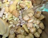 Gambar langkah 4 resipi Gulai Kawah Tulang, Tetel & Umbut Kelapa (Versi Pantai Timur).