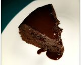 A picture of step 15 of Instant Pot Dark Chocolate brownies.