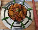 A picture of step 5 of Carrot and radish green chilli pickle.