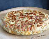 Foto del paso 7 de la receta: Tortilla de boniato y berenjena con Roquefort