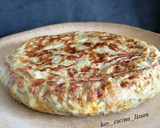 Foto del paso 7 de la receta: Tortilla de boniato y berenjena con Roquefort