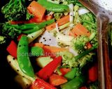 A picture of step 2 of Easy recipe Stir fry veggies.
