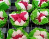Foto langkah ke 4 dari resep Bolu kukus semangka 🍉.