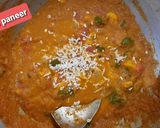 A picture of step 8 of Paneer tawa butter masala.