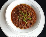 A picture of step 14 of Nigerian carrot fried rice with minced meat soup.