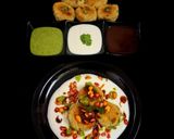 A picture of step 5 of Farali Red Potato Tikki Chaat.
