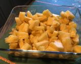Une image de l'étape 9 de Salade d'ananas multi fruitée (pêche, citron vert, clémentine).