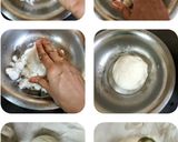 A picture of step 5 of Modak/ Kozhukattai with Coconut and Jaggery.