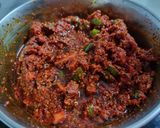 A picture of step 2 of Keri nu khatu athanu.