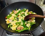 A picture of step 11 of Asparagus and Shrimp Scrambled Eggs (Simple Recipe).