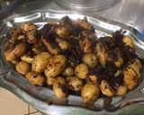Une image de l'étape 11 de Pommes grenailles au lardons et marinade au vin rouge.