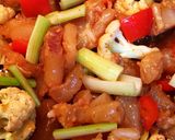 Hình bước làm 4 của món Gân Bò Xào Ớt Sa Tế