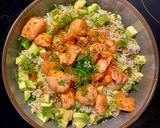 Une image de l'étape 5 de Rice bowl au saumon mi-cuit.