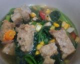 Foto langkah ke 3 dari resep Tumis bayam 🌿jagung🌽 campur oncom...
