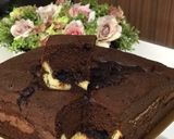 Foto langkah ke 8 dari resep Chocolate Marble Cheese Cake.