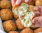 A picture of step 4 of Cheesy Peas balls #myfirstrecipe.