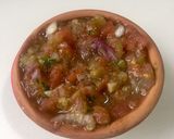 A picture of step 3 of Tamater garlic chutney.