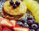 Hình bước làm 4 của món Pancakes Chuối