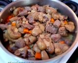 A picture of step 2 of Beef steak and Kidney Pie.