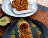 গোবি পিনহুইলস ইন হোয়াইট গ্রেভি (gobi pinwheels in white sauce gray recipe in Bengali) রেসিপির ধাপ 10 ছবি