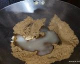 A picture of step 1 of Besan halwa.