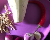 Gambar langkah 1 resipi Masak Lemak Cekur Manis Keledek.