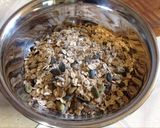 A picture of step 4 of Oat energy bars (contains nuts).