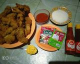 Foto langkah ke 7 dari resep Richeeze Fire Chicken & saus keju homemade.