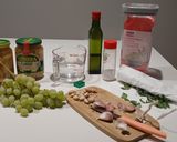Foto del paso 1 de la receta: Cardo con uvas blancas y toque de frutos secos