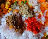 A picture of step 2 of Corn Chaat.