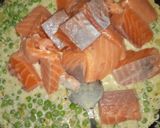 Φωτογραφία βήματος 1 της συνταγής Φιλέτο σολομός με άσπρη σάλτσα