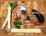 Foto del paso 1 de la receta: Quiche de berenjenas, tomates y olivas negras